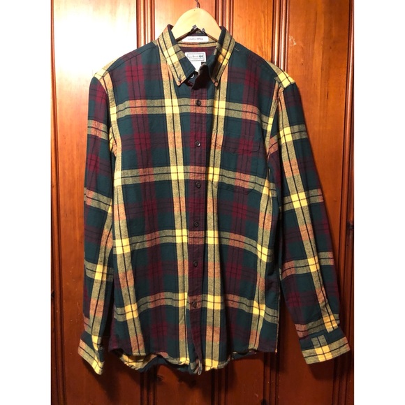 L.L. Bean flannel button up men’s shirt, medium - Picture 1 of 7